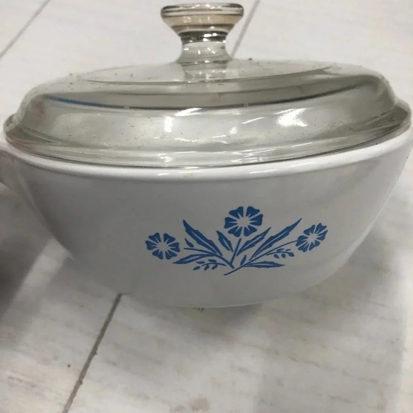 Vintage Corning Ware Cornflower Blue 1 Pint Menuette Pan With Lid P-81-B - Picture 2 of 9